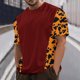 thumbnail image 2 of Camisetas de Manga Larga para Hombres, Camiseta Deportiva de Impresión Casual de Nueva Moda, Blusa de Cuello Redondo de Manga Corta, 2 of 9