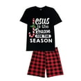 thumbnail image 6 of Jesus Is Reason For The Season Christmas Family Matching Pajama Short Set(S,Women), 6 of 7