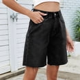 thumbnail image 6 of Women Jorts Baggy Jeans Jorts Outfits Shorts Hot Short Pants Streetwear Black & Gray S, 6 of 9