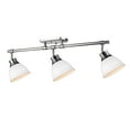 thumbnail image 3 of Duncan Semi-Flush - Track Light in Chrome with Matte White Shades, 3 of 5