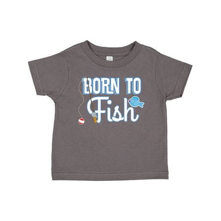 

Inktastic Born to Fish Go Fishing Gift Toddler Boy or Toddler Girl T-Shirt