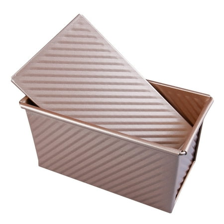 

Aluminum Alloy Loaf Pan with Cover Non Stick Bread Toast Mold Kitchen Baking Tool Bakeware