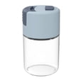 thumbnail image 1 of Salero y pimentero medidores, dispensador de especias, botella de condimento de vidrio transparente hermética para campamento de cocina, ingesta diaria saludable, 1 of 8
