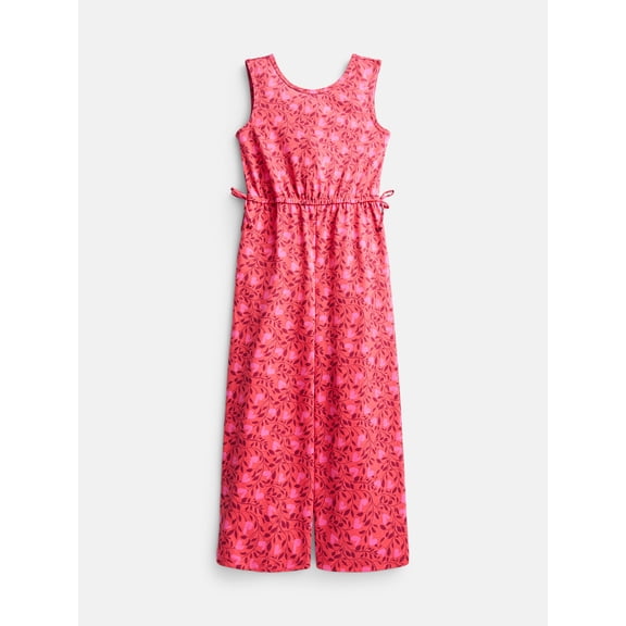 Wonder Nation Girls Wide Leg Play Jumpsuit, Sizes 4-16 & Plus