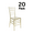 Gold, variant on Clear Gold Champagne Resin ThinVisible Chiavari Chair 20 Chair Bundle by Chivari