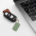 thumbnail image 7 of Uemuo Cute Yoga Frogs Pattern Rectangular Metal Keychain - Durable, Stylish, and Personalized Key Ring for Men and Women,Engraved Keychain,Gift Slim Sturdy Keychain, 7 of 7