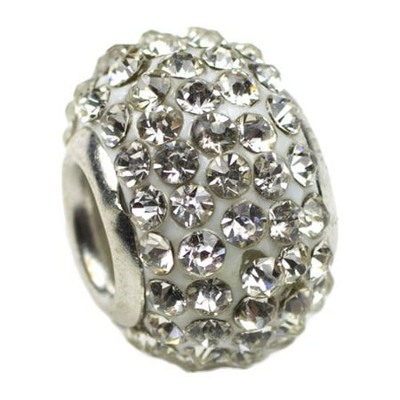 Cousin Glass Rhinestone Bead, April