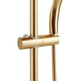 thumbnail image 5 of Kauai III 8-in Rain Showerhead Shower System with Slide Bar and Integrated Soap Dish Brushed Gold 1.8 GPM, 5 of 8