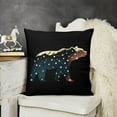 thumbnail image 3 of Alaska Bear Throw Pillow Cases Plush Pillow Cover Decorative Pillowcases Zipper Closure Cushion Covers for Couch Living Room Bedroom 16 "x16 ", 3 of 8