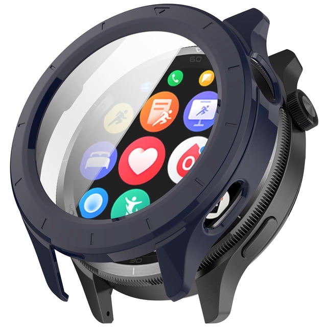 Protection Intégrée Compatible avec Montre Intelligente PC + Étui en Verre Trempé avec Protection d'Écran