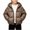 Brown, variant on StSilkitty Boys Girls Puffer Jacket Solid Color Long Sleeve Full Zip up Jackets Coat with Pockets Fall Winter Warm Outerwear
