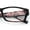 Dark Flower, variant on Fancy Narrow Rectangle Spring Hinge Light Weight Plastic Reading Glasses Blue +1.0