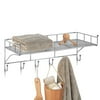 Neu Home Chrome Hanging Shelf with Hooks