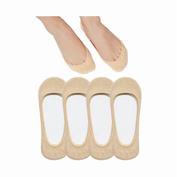 Eryueer No Show Socks Women for Flats 4 to 8 Pack Non Slip Invisible Ultra Low Cut Socks Shoe Size 5-8/9-11