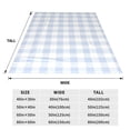 thumbnail image 3 of Fotbe Blue Checkboard Manta de Franela Acolchonada con Estampado, Súper Suave y Esponjosa, Extra Grande para Sofá, Cama, Uso Todo el Año-40"x30", 3 of 7