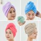 thumbnail image 1 of RV Gorro de pelo seco de lana Coral para mujer, gorro de ducha absorbente grueso para lavar el cabello en el hogar, toalla seca, 6 uds. Rojo Verde, 1 of 5