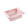 thumbnail image 2 of Cheers.US Retractable Drawer Type Refrigerator Storage Box Food Fresh-keeping Classified Organizer Container Basket Fridge Shelf Holder Plastic Storage Bins, Fit for Fridge Shelf Under, 2 of 7