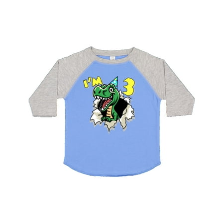 

Inktastic I m 3 Dinosaur Gift Toddler Boy or Toddler Girl T-Shirt