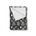 thumbnail image 2 of Owl Soft Flannel Fleece Throw Blanket, Night Creatures with Moon Phases Forest Nocturnal Animal in Doodle Ornamental Nature, Cozy Plush for Indoor and Outdoor Use, 50" x 70", Multicolor, by Ambesonne, 2 of 5