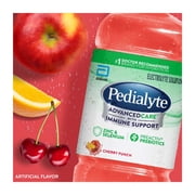 Pedialyte AdvancedCare Electrolyte Solution, Cherry Punch, 1 Liter, Pack of 8