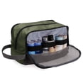 thumbnail image 5 of Toiletry Bag for Men Hanging Travel Dopp Kit Lightweight Water Resistant Small Shaving Bag Bathroom Cosmetic Organizer for Women, Army Green, 5 of 8