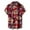 Red, variant on Mens Printed Hawaiian Shirts Short Sleeve Button Down Beach Shirts Shirt For Man Male Clothes Hawaiian Shirt Men Red M
