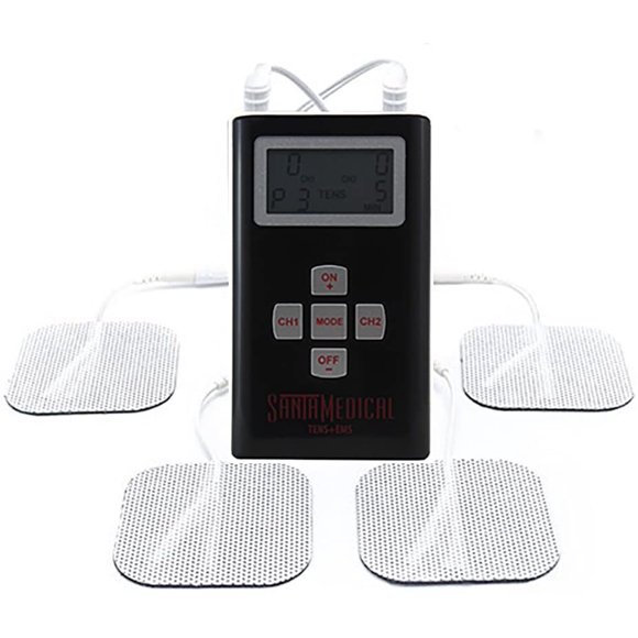 Dispositivo Electroterapia Santamedical Alivia Dolor Unidad TENS de Doble Canal / Unidad EMS Negro Santamedical SM-85355445