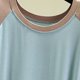 thumbnail image 4 of Camisón largo para mujer, color liso, cuello en V, manga larga, para el hogar, 4 of 5