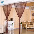 thumbnail image 7 of Deago Door String Curtain With Silver Ribbon Thread Fringe Window Tassel Panel Room Divider Strip For Home Party Decoration (39"*79"), 7 of 7