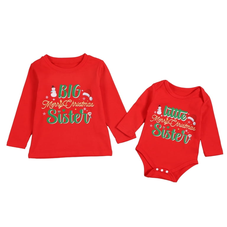Big Brother Little Sister Matching Christmas Outfits — free download