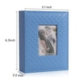 thumbnail image 3 of Álbum de fotos RECUTMS, 16 x 13 x 6 cm, piel sintética, 100 bolsillos, azul, 3 of 6