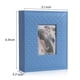 thumbnail image 3 of Álbum de fotos RECUTMS, 16 x 13 x 6 cm, piel sintética, 100 bolsillos, azul, 3 of 6