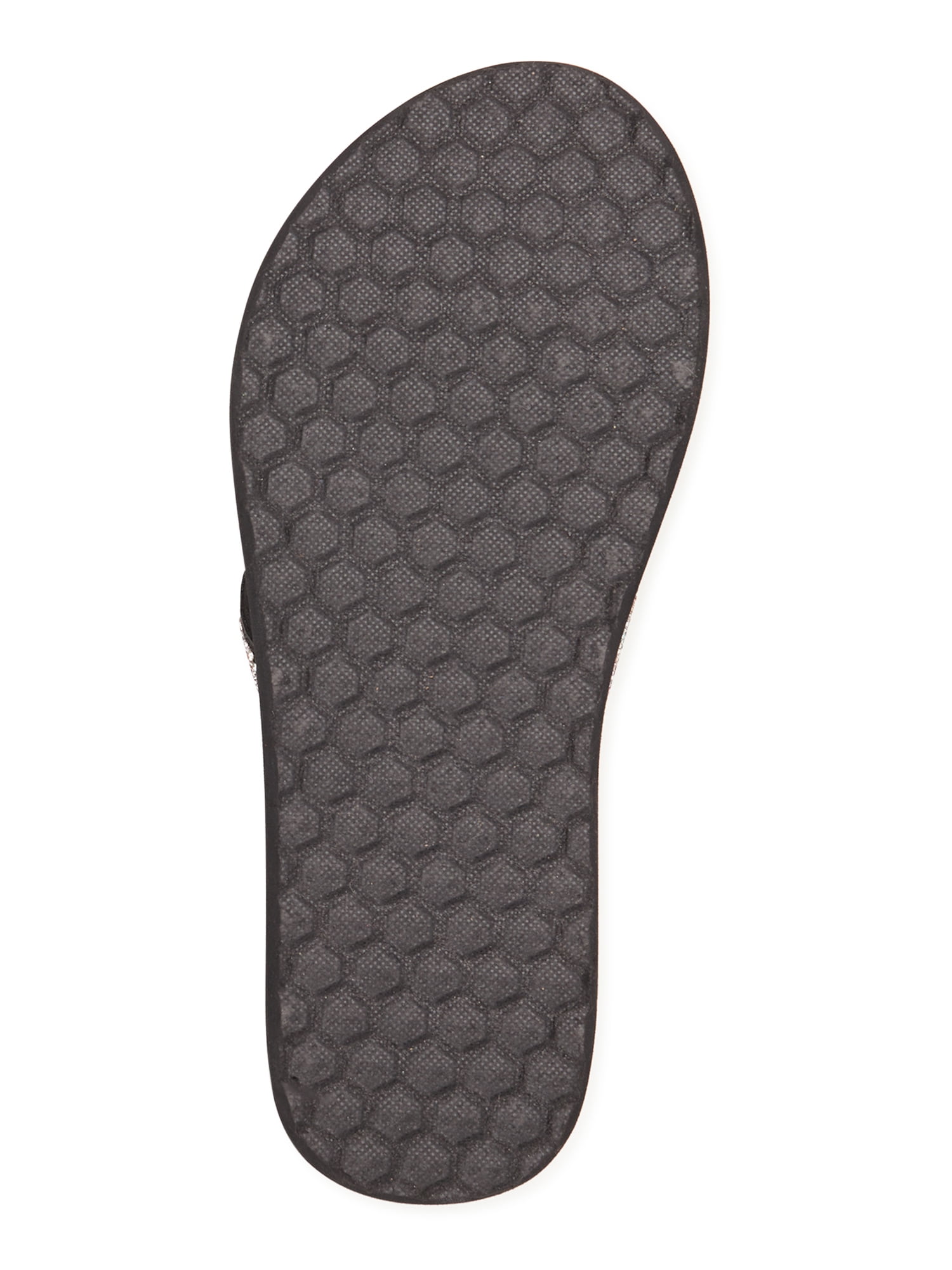 Time and Tru Women's Embellished Wedge Flip Flops