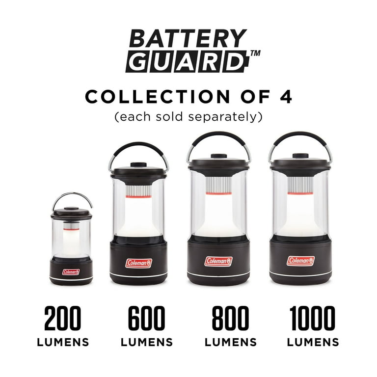 Coleman 800 Lumens LED Lantern with BatteryGuard, Black - Walmart.com