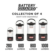 Coleman 800 Lumens LED Lantern with BatteryGuard, Black