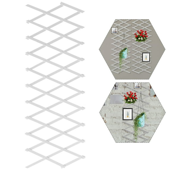 FRCOLOR 1Pcs Expandable Wood Garden Fence Decorative Fence for Garden with Waterproof Feature