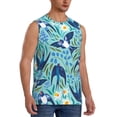 thumbnail image 2 of JUNZAN Flying Swallows Men's Sleeveless T Shirts,Sleeveless Muscle Shirts,Sizes S-3XL, 2 of 8