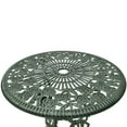 thumbnail image 2 of vidaXL 3 Piece Bistro Set Cast Aluminium Green, 2 of 5