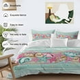 thumbnail image 3 of Queen 4 Piece Bedding Set Summer Pink Starfish on Wood Board Soft Breathable Duvet Cover and Pillowcase,Marine Life Coral Duvet Cover Set Washable Bed Sheets for Bedroom Dormitory Guest Room, 3 of 9