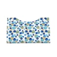 thumbnail image 4 of Lsque Golden Blue Snowflakes Printed Long Tissue Box Cover Holder, Facial Paper Organizer Dispenser,Triangle with Bottom Belt, PVC Leather Decorative Organizer, 4 of 9