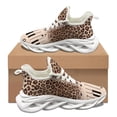 thumbnail image 1 of Zapatillas deportivas con estampado de leopardo y teclas de piano para mujer, zapatos planos vulcanizados con cordones para exteriores, 1 of 6
