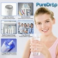 thumbnail image 6 of PureDrop RTW5AK-UV Reverse Osmosis RO Drinking Water Filtration System with Alkaline Remineralization & UV Filter, RO Water Filter System Under Sink, 7 Stage Under Sink RO Water Filter with Faucet, 6 of 8