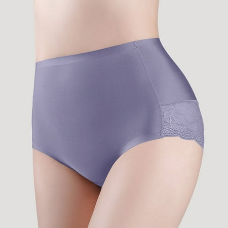 uublik Womens Lace Panties Soft Underwear Super Stretchy Briefs Full Coverage Panties Womens Lace Underwear Purple