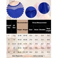 thumbnail image 6 of Oudiya Girls Formal Party Dresses Wedding Tulle Sleeveless Contrast Mesh High Low Flower Dress with Belt, 6 of 6