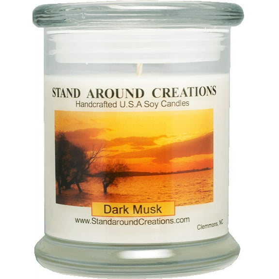 DARK MUSK STATUS 12-OZ. ALL NATURAL SOY CANDLE