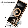 thumbnail image 3 of for Samsung Galaxy S23 Ultra 5G Case [Support Magsafe] Love Heart Pattern Magnetic Plating Luxury Elegant Case Camera Protector Soft Shockproof Protective Corner Back Cover -Black, 3 of 11
