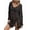 Black, variant on Women's Mesh Knit Crochet Swimsuit Cover Swimwear Pullover Dress Bathing Suit for Beach Black One size