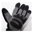 thumbnail image 2 of Men's Synthetic Gray Suede & Black Spandex Mechanic's Glove, L (Tuffstuff: GLM-77535), 2 of 2