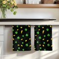 thumbnail image 7 of St. Patrick's Day Kitchen Towels Set of 2, Green Shamrock Gold Coin Minimalist Black Absorbent Dish Towels for Kitchen, Microfiber Hand Towel, Quick Drying Tea Towel for Cleaning Dishcloths, 7 of 7