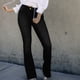 thumbnail image 1 of Pntutb moda mujer botón sólido cintura alta bolsillo Jeans pantalones bengalas pantalones de mezclilla Pntutb Pntutb-2641, 1 of 8